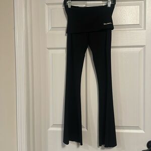 Iets frans Black Flared Leggings, Sz XS